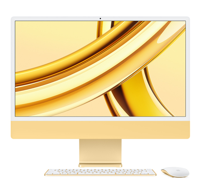 iMac (24-inch, M3, 8GB, 512GB, 2023) CTO202311YE イエロー