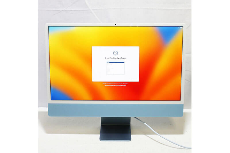 Apple iMac 24 インチ M1 2021 ブルー 16GB/SSD 512GB｜中古買取価格72,000円